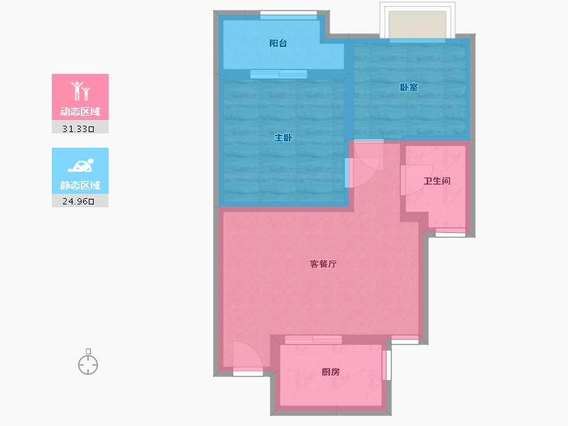 浙江省-嘉兴市-金地云栖湾-65.00-户型库-动静分区