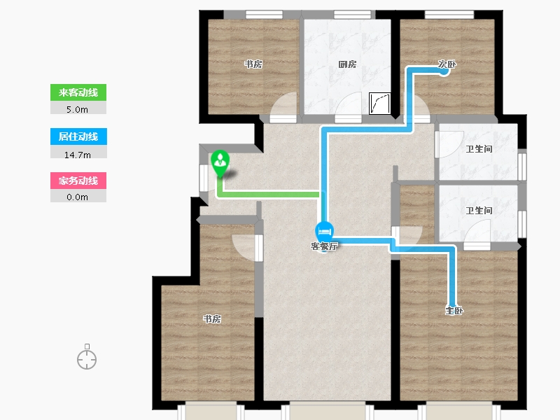 北京-北京市-禧悦学府-118.00-户型库-动静线