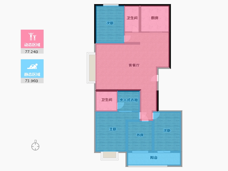 山西省-晋中市-西城小区-162.00-户型库-动静分区