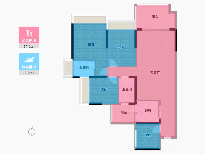 广东省-湛江市-公园一号(人民大道北)-100.94-户型库-动静分区