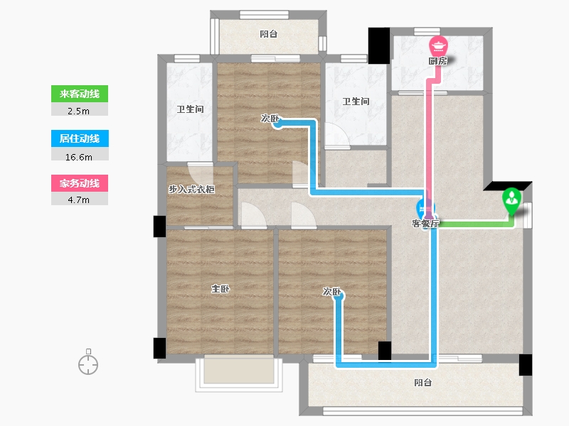 福建省-龙岩市-江南名府-93.00-户型库-动静线