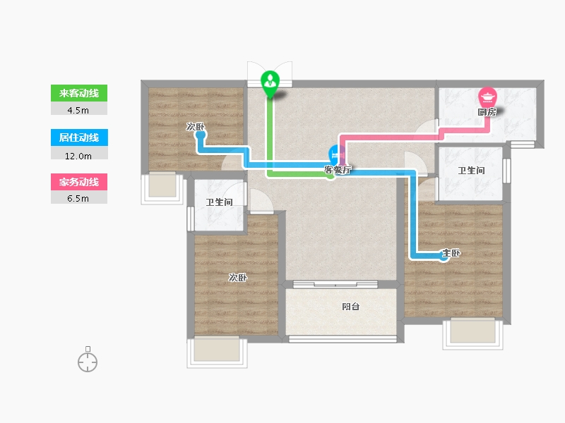 江西省-赣州市-会昌中心-102.00-户型库-动静线