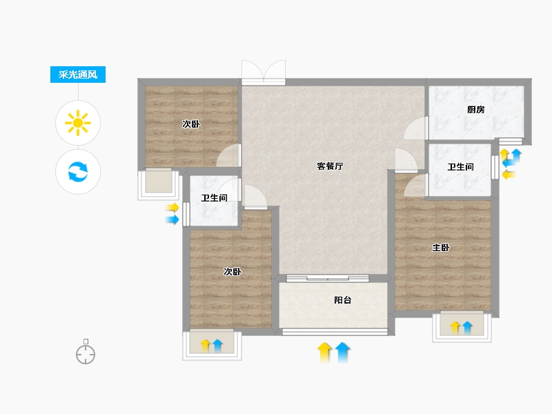 江西省-赣州市-会昌中心-102.00-户型库-采光通风