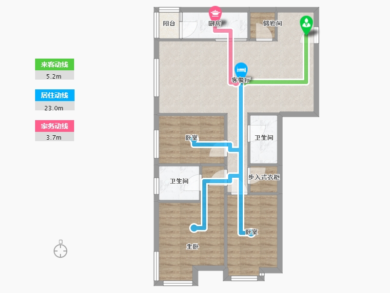 北京-北京市-财富东方-129.00-户型库-动静线