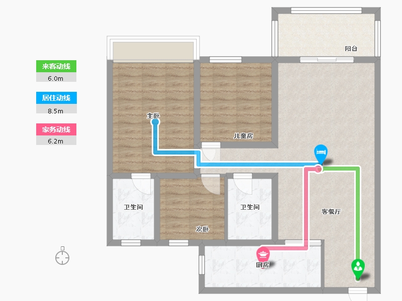 广西壮族自治区-百色市-领袖尚都-93.00-户型库-动静线