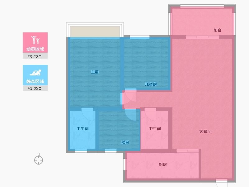 广西壮族自治区-百色市-领袖尚都-93.00-户型库-动静分区