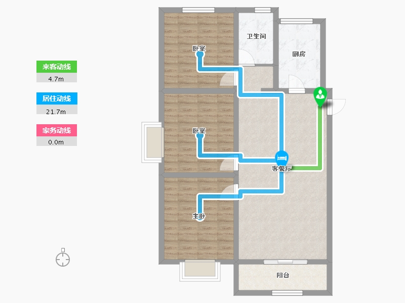 山东省-济宁市-刘官庄-96.00-户型库-动静线