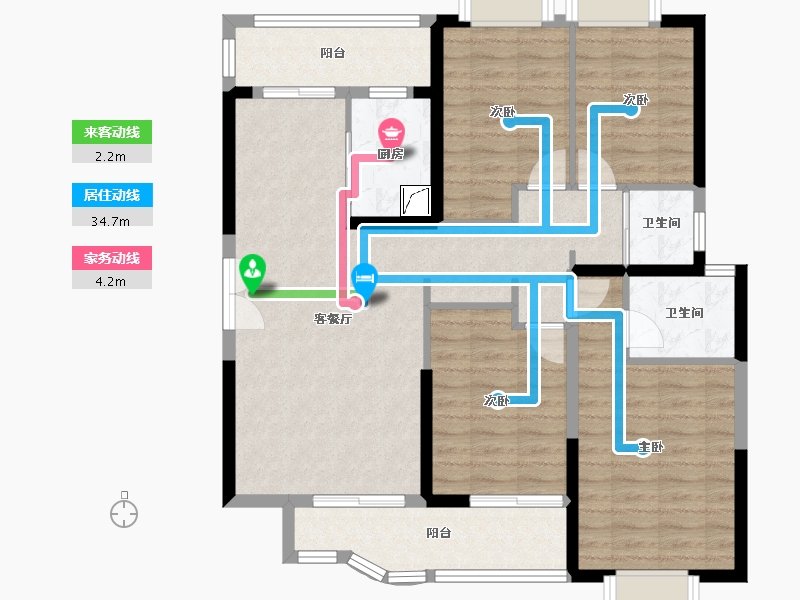 湖北省-黄冈市-万景城-102.05-户型库-动静线