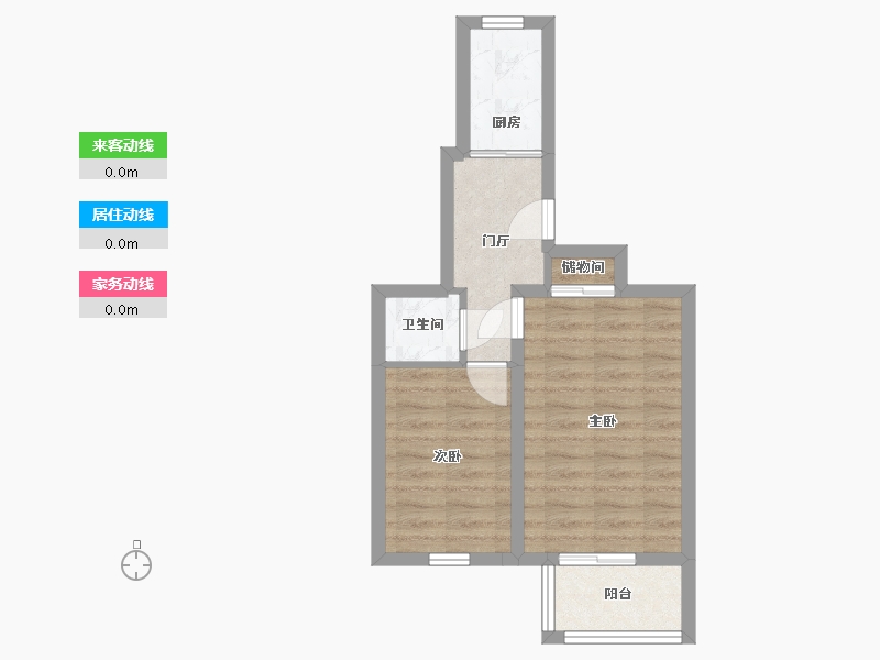 北京-北京市-西罗园-47.50-户型库-动静线