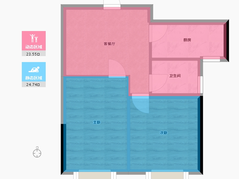 吉林省-长春市-德辉首府-49.00-户型库-动静分区