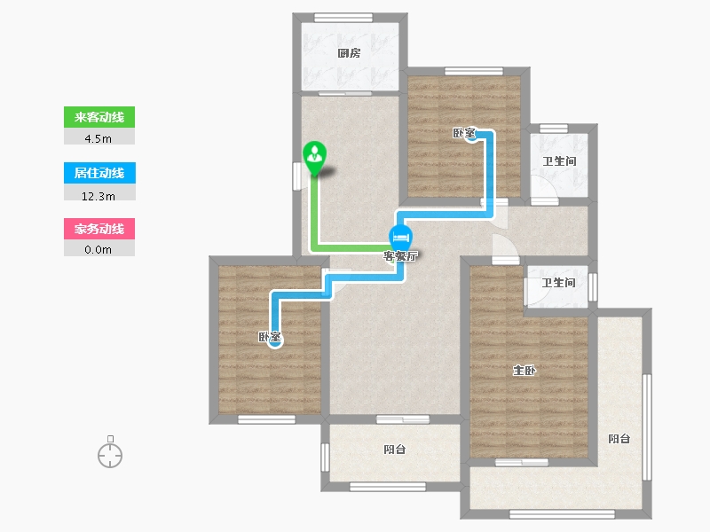 河南省-濮阳市-花半里2期-106.00-户型库-动静线