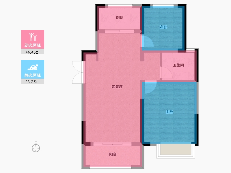 河南省-商丘市-神火。观湖郡-67.00-户型库-动静分区