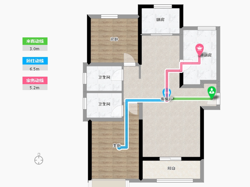 河北省-邢台市-君悦豪庭-93.00-户型库-动静线