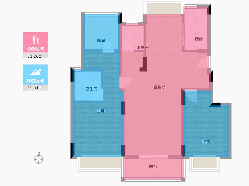 广西壮族自治区-柳州市-龙光莲花悦府-85.00-户型库-动静分区