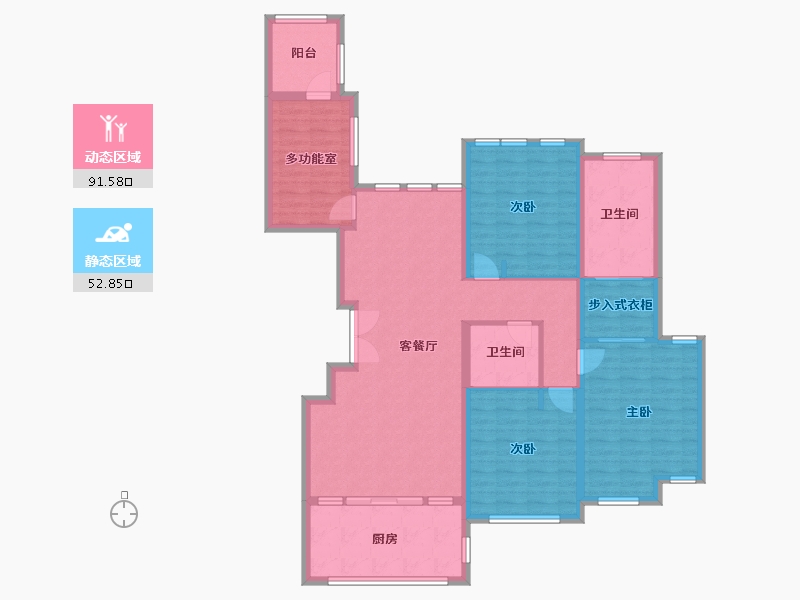 上海-上海市-名都古北-二期-130.00-户型库-动静分区