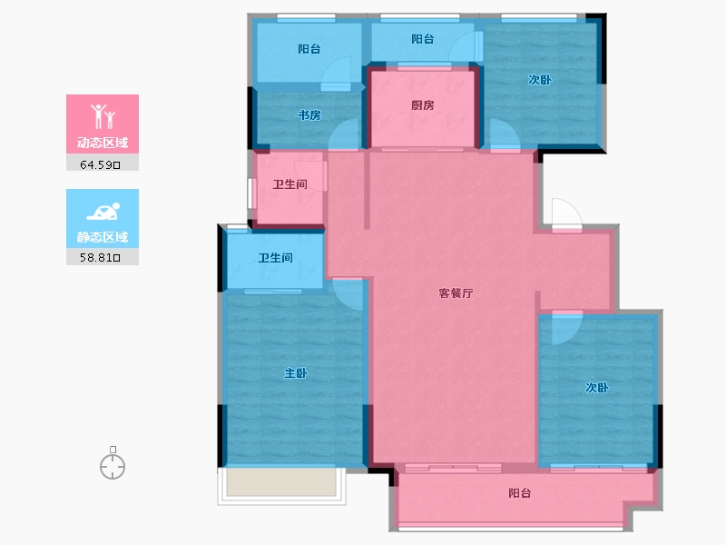 广东省-韶关市-中梁-114.50-户型库-动静分区