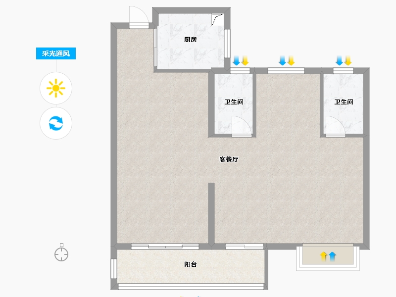 福建省-龙岩市-建发泱著-90.00-户型库-采光通风