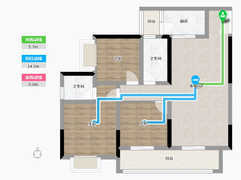 四川省-广安市-学府中央-89.00-户型库-动静线