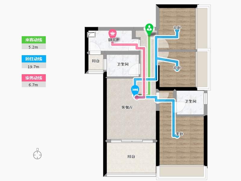 广东省-深圳市-独树阳光里-72.46-户型库-动静线