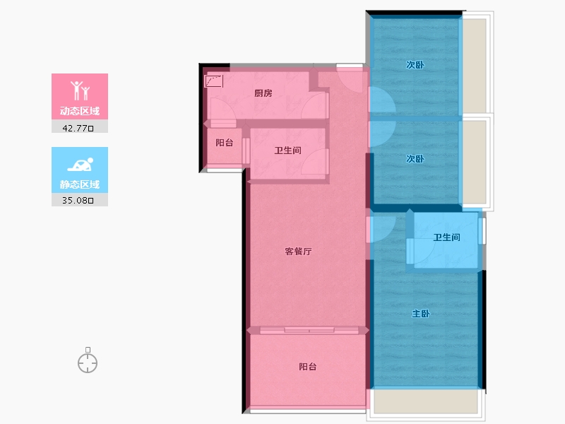 广东省-深圳市-独树阳光里-72.46-户型库-动静分区