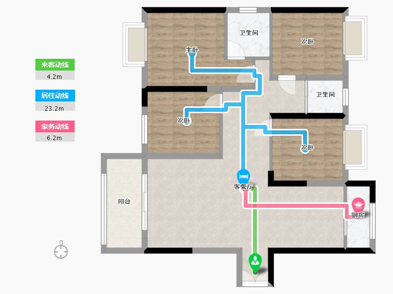 江西省-吉安市-江山里-98.00-户型库-动静线