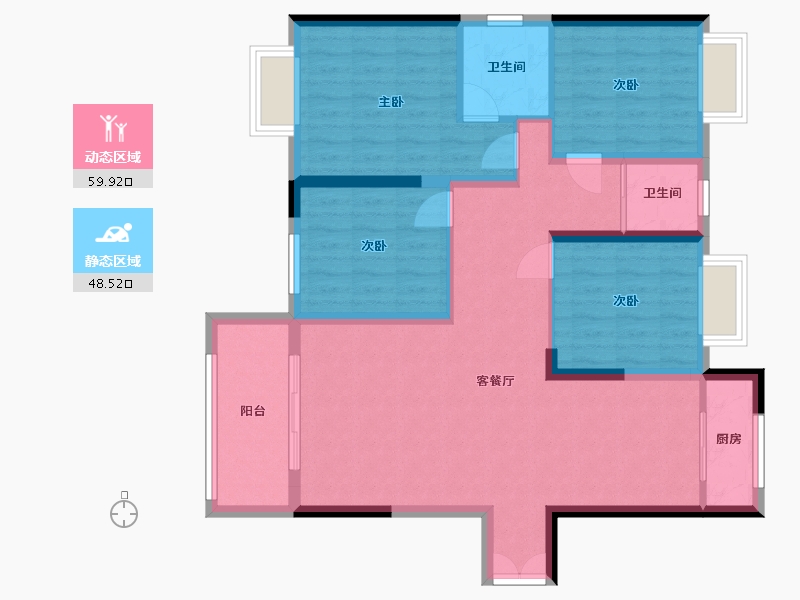 江西省-吉安市-江山里-98.00-户型库-动静分区