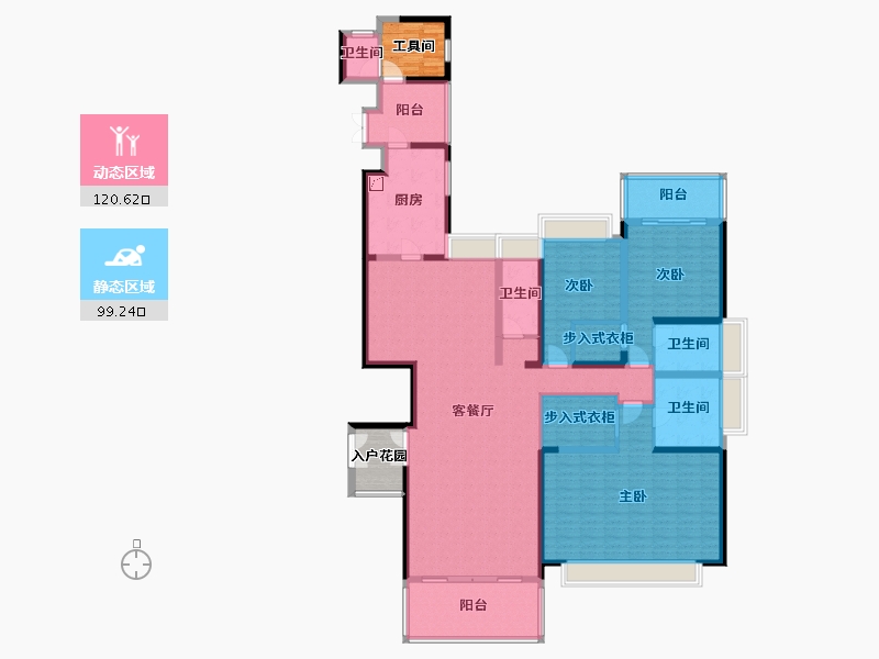 四川省-成都市-人居东湖长岛-210.00-户型库-动静分区