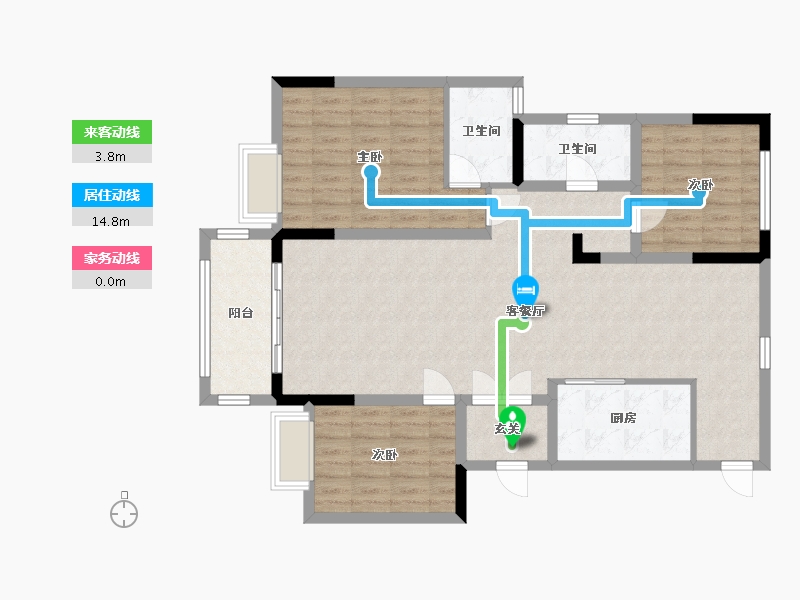 河南省-焦作市-壹号院-120.00-户型库-动静线