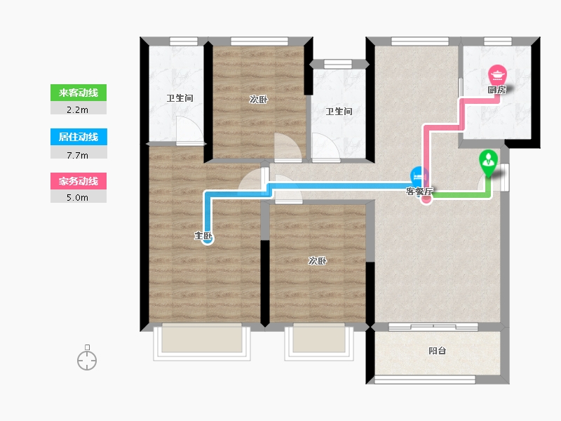 甘肃省-兰州市-保利领秀山十区-118.30-户型库-动静线