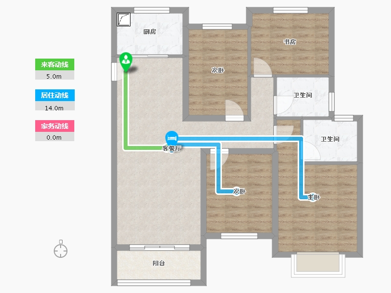 江苏省-盐城市-通银天御-99.00-户型库-动静线