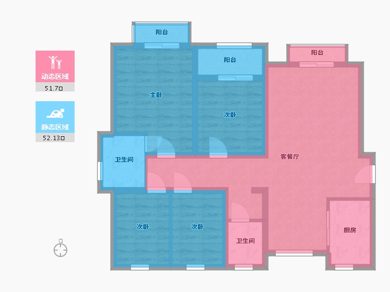 河北省-衡水市-泰华丽园-102.00-户型库-动静分区