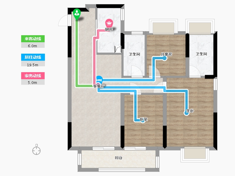 湖北省-武汉市-中交越秀知园-89.00-户型库-动静线