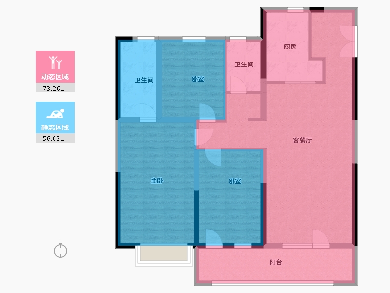 山东省-淄博市-天泰嘉亿城-116.20-户型库-动静分区