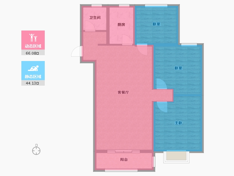 山东省-日照市-安泰翡翠城-99.71-户型库-动静分区