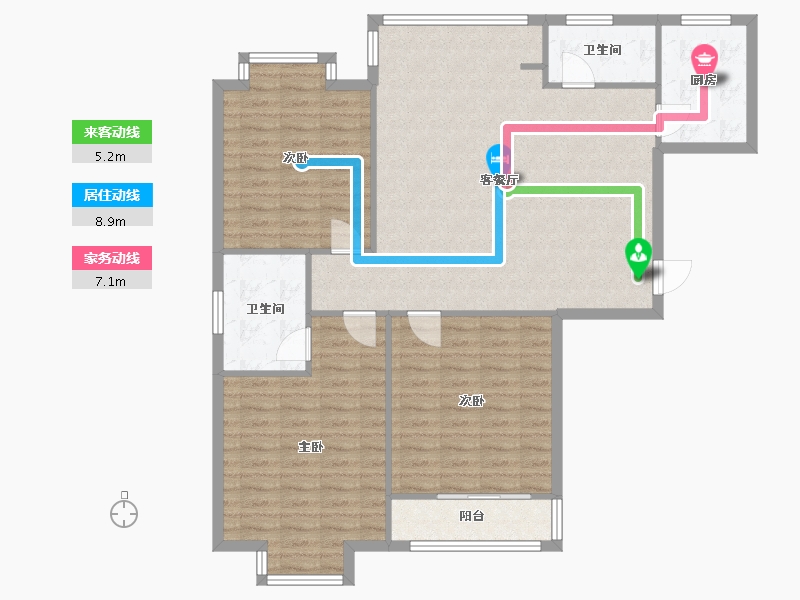 江苏省-盐城市-金色水岸-116.00-户型库-动静线