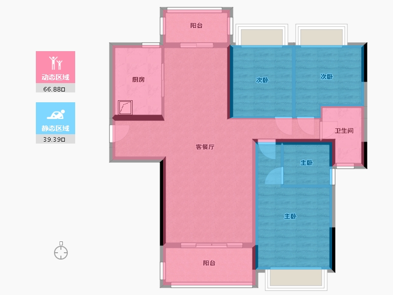 广东省-阳江市-恒隆·御景山庄-101.00-户型库-动静分区