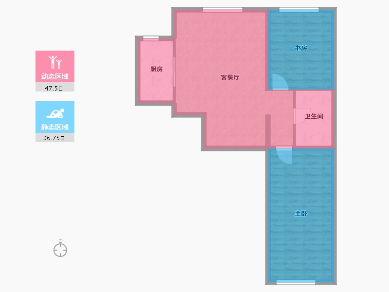 河南省-周口市-金碧新城-76.00-户型库-动静分区