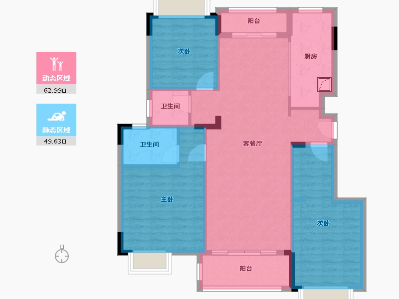 江西省-吉安市-四季花城-102.00-户型库-动静分区