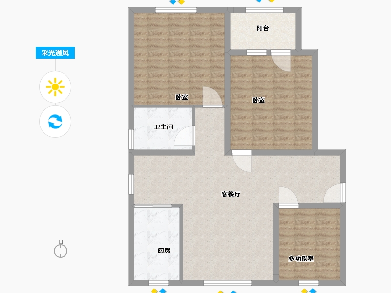 山东省-威海市-威高信和苑-99.00-户型库-采光通风