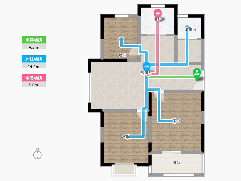 江苏省-宿迁市-旺族雅苑-94.37-户型库-动静线