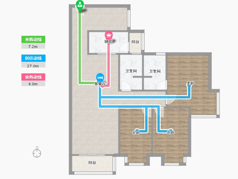 四川省-成都市-麓山印象-116.00-户型库-动静线