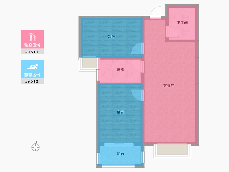 河北省-石家庄市-北城国际-71.32-户型库-动静分区