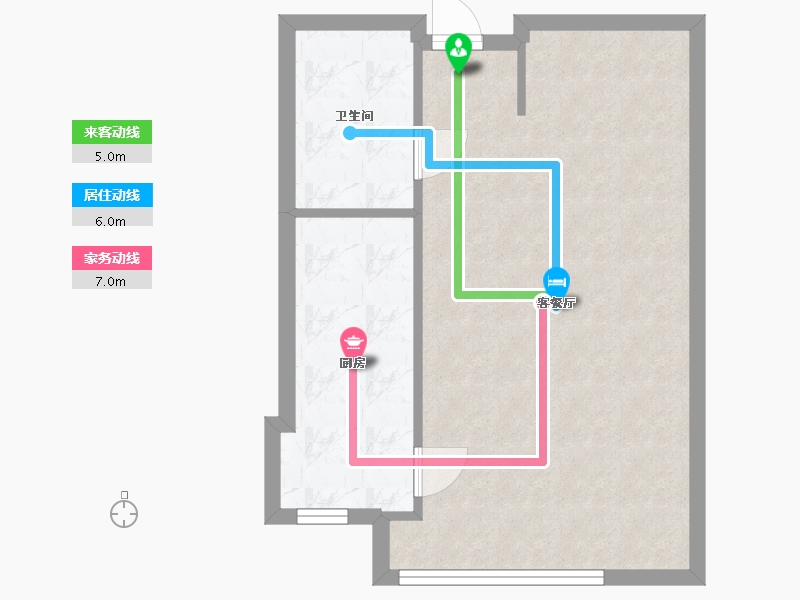 江苏省-苏州市-建屋乐活城-75.70-户型库-动静线