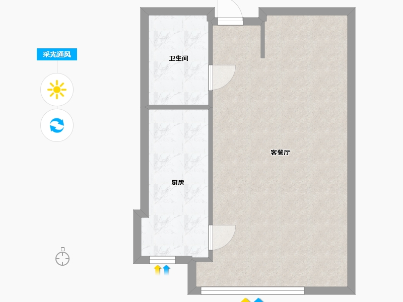 江苏省-苏州市-建屋乐活城-75.70-户型库-采光通风