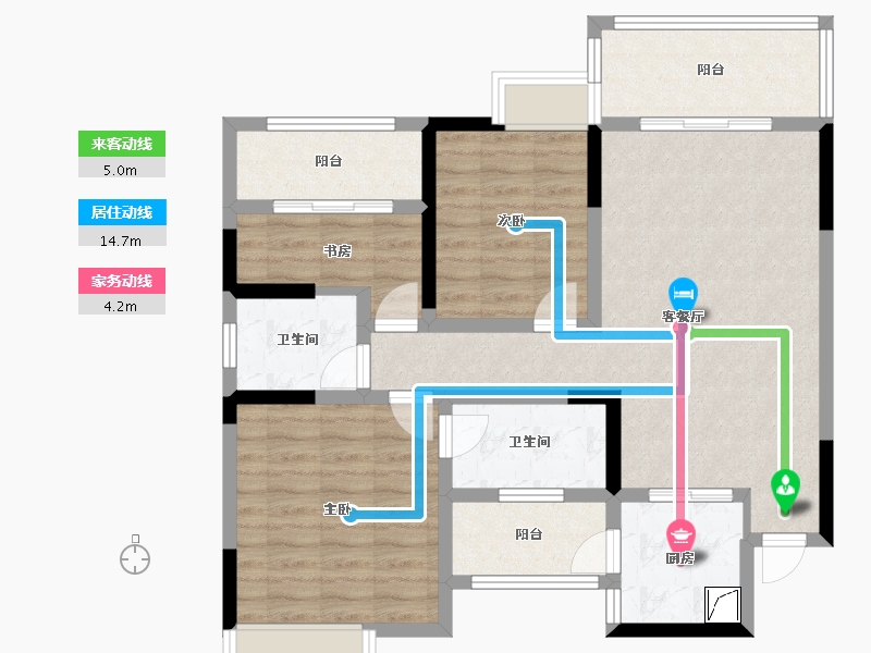 四川省-德阳市-富丽滨江-92.00-户型库-动静线