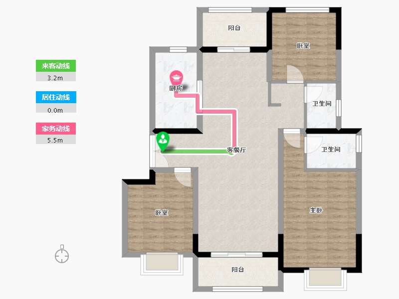 河南省-商丘市-建业联盟新城-104.00-户型库-动静线