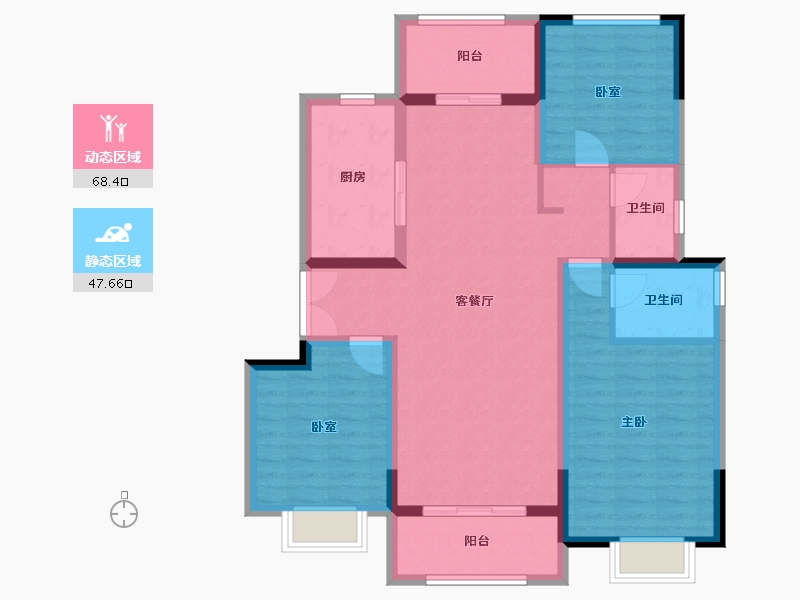 河南省-商丘市-建业联盟新城-104.00-户型库-动静分区