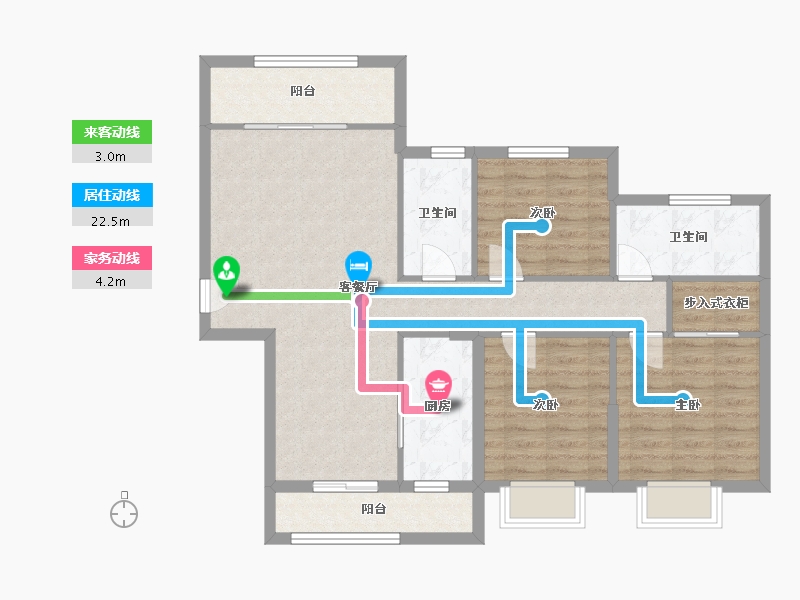 湖南省-常德市-诚信丽景-95.00-户型库-动静线