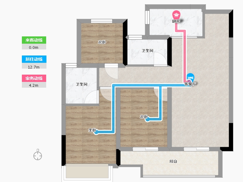 山东省-菏泽市-永顺国际花园-118.00-户型库-动静线