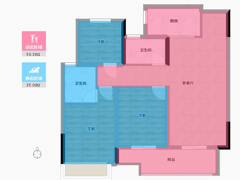 山东省-菏泽市-永顺国际花园-118.00-户型库-动静分区